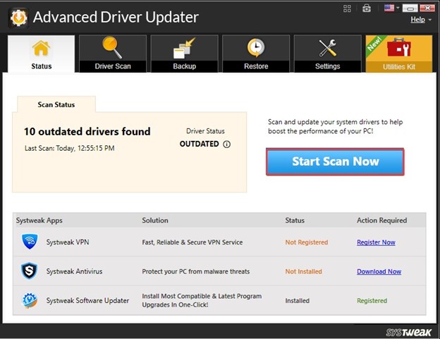 Advanced Driver Updater For Windows